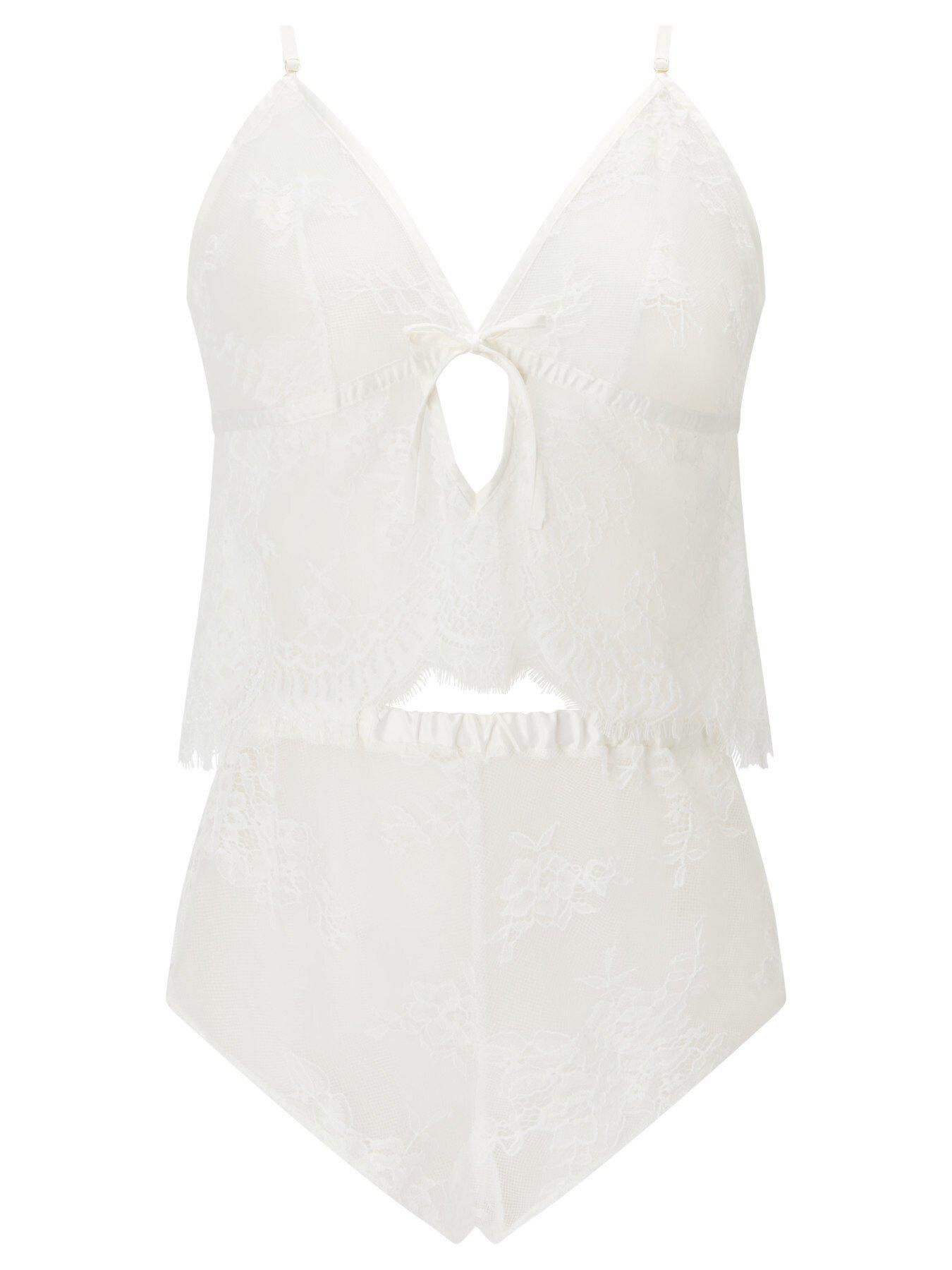 Image 4 of 4 of Ann Summers Availing All Over Lace Cami Set Bridal