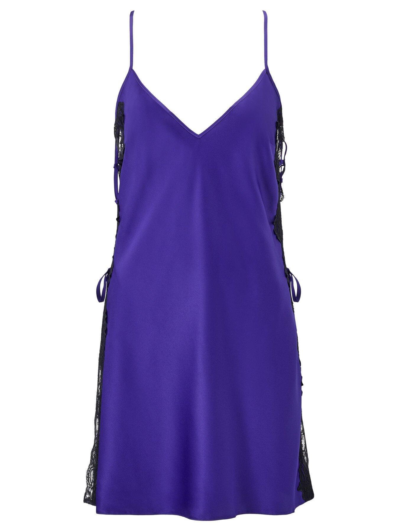 Image 4 of 4 of Ann Summers Rosalie Satin Lace Chemise Lingerie