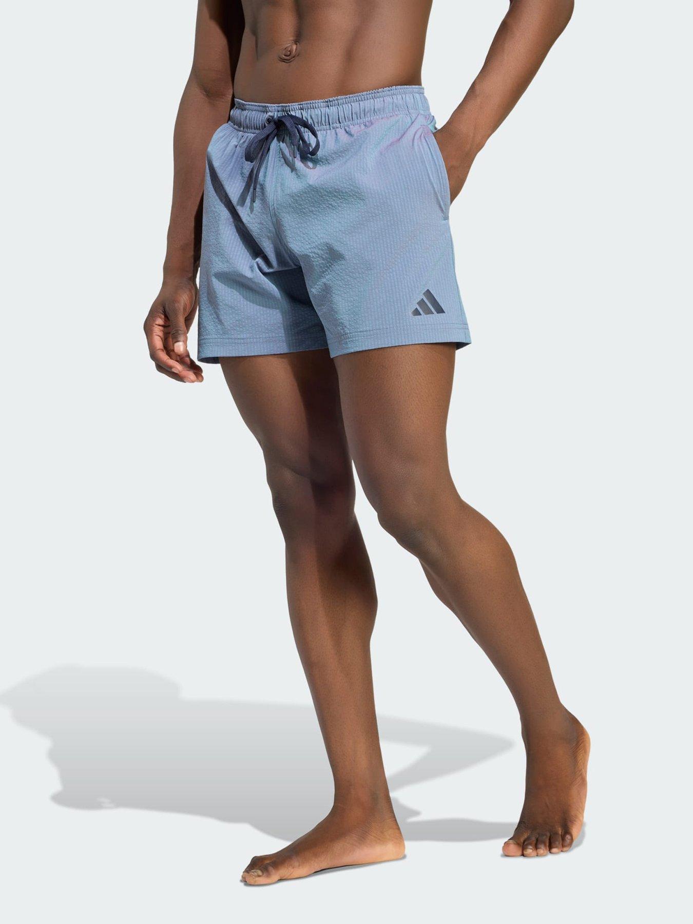 adidas Iridescent Seersucker Swim Shorts 5 Inch