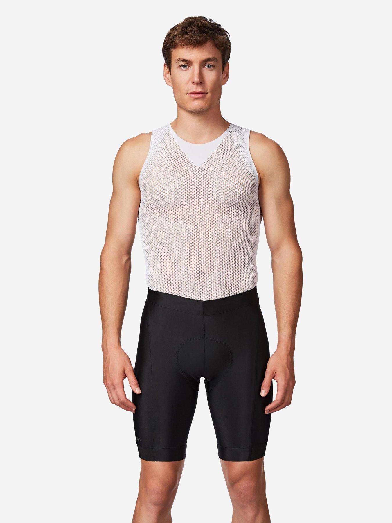 Decathlon Men's Bibless Road Cycling Shorts Discover - Black