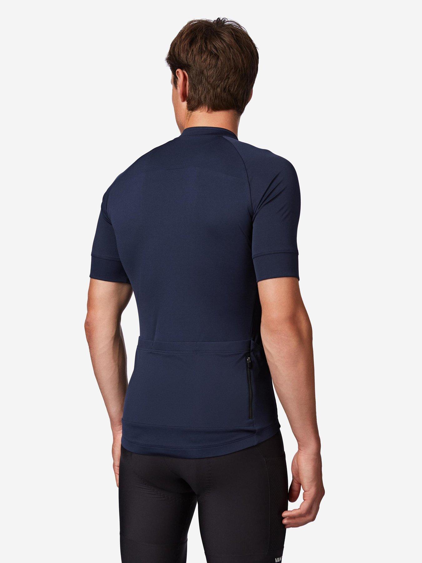 Image 2 of 6 of Decathlon Men's road biking short-sleeved top - Discover steel blue