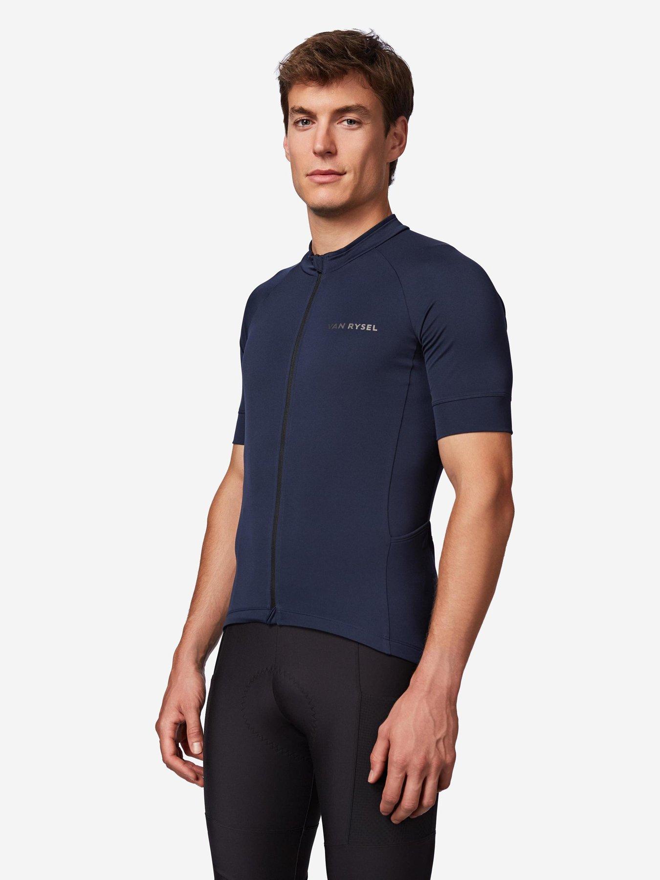 Image 3 of 6 of Decathlon Men's road biking short-sleeved top - Discover steel blue
