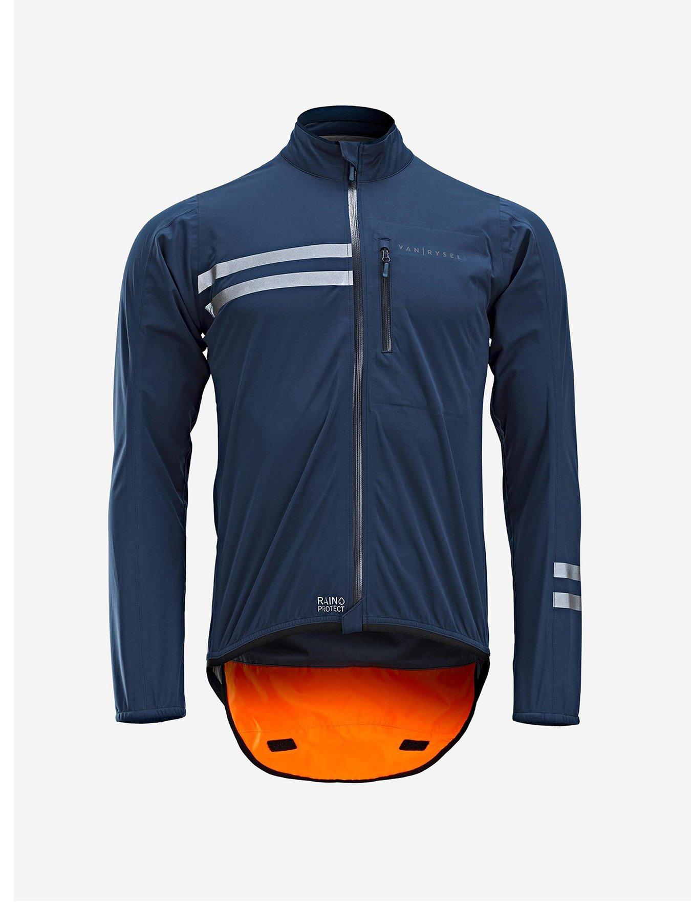 Decathlon Men's Road Cycling Rainproof Long-Sleeved Jacket- EDR - Blue