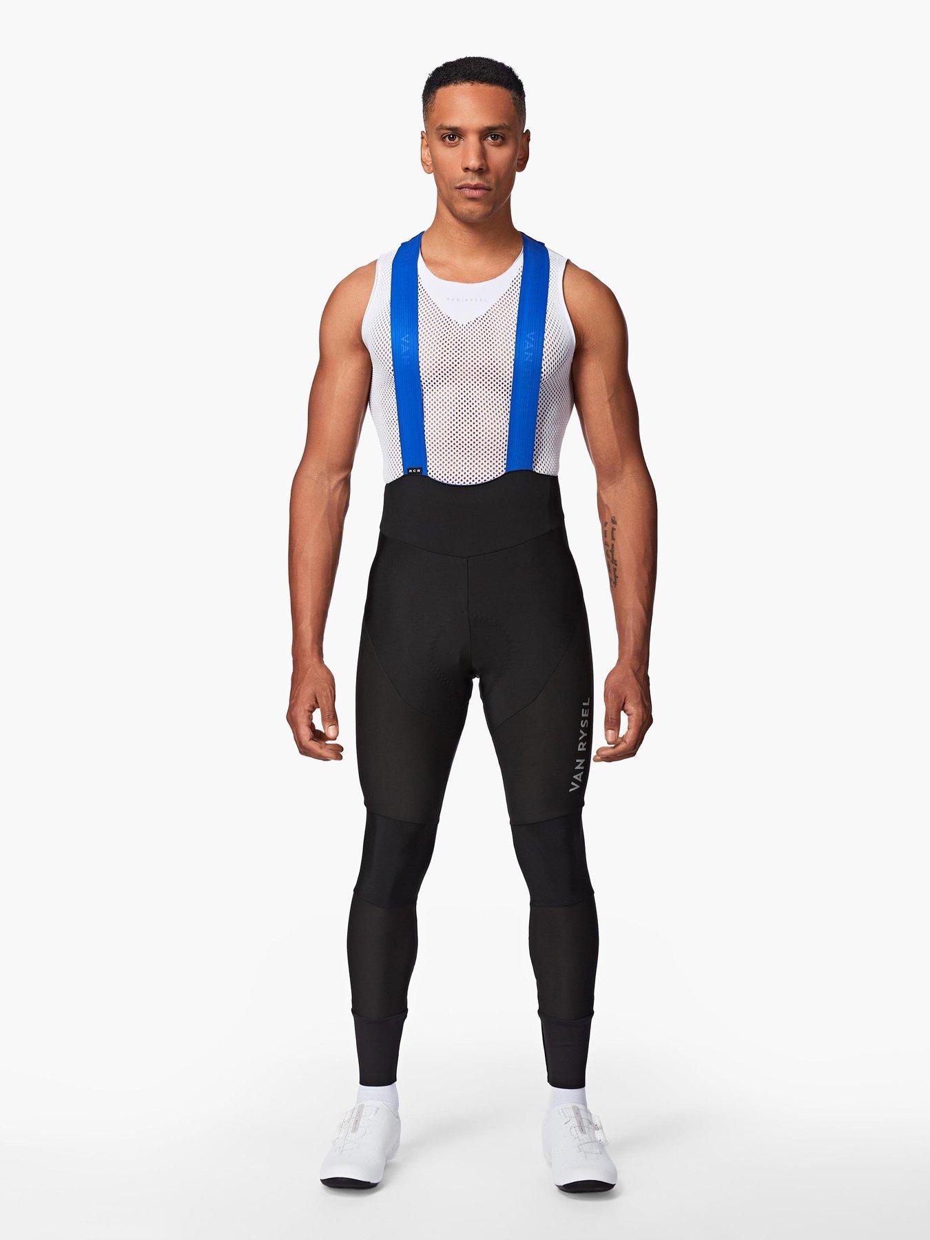 Decathlon Men's water-repellent winter road cycling bib tights, RCR Extreme