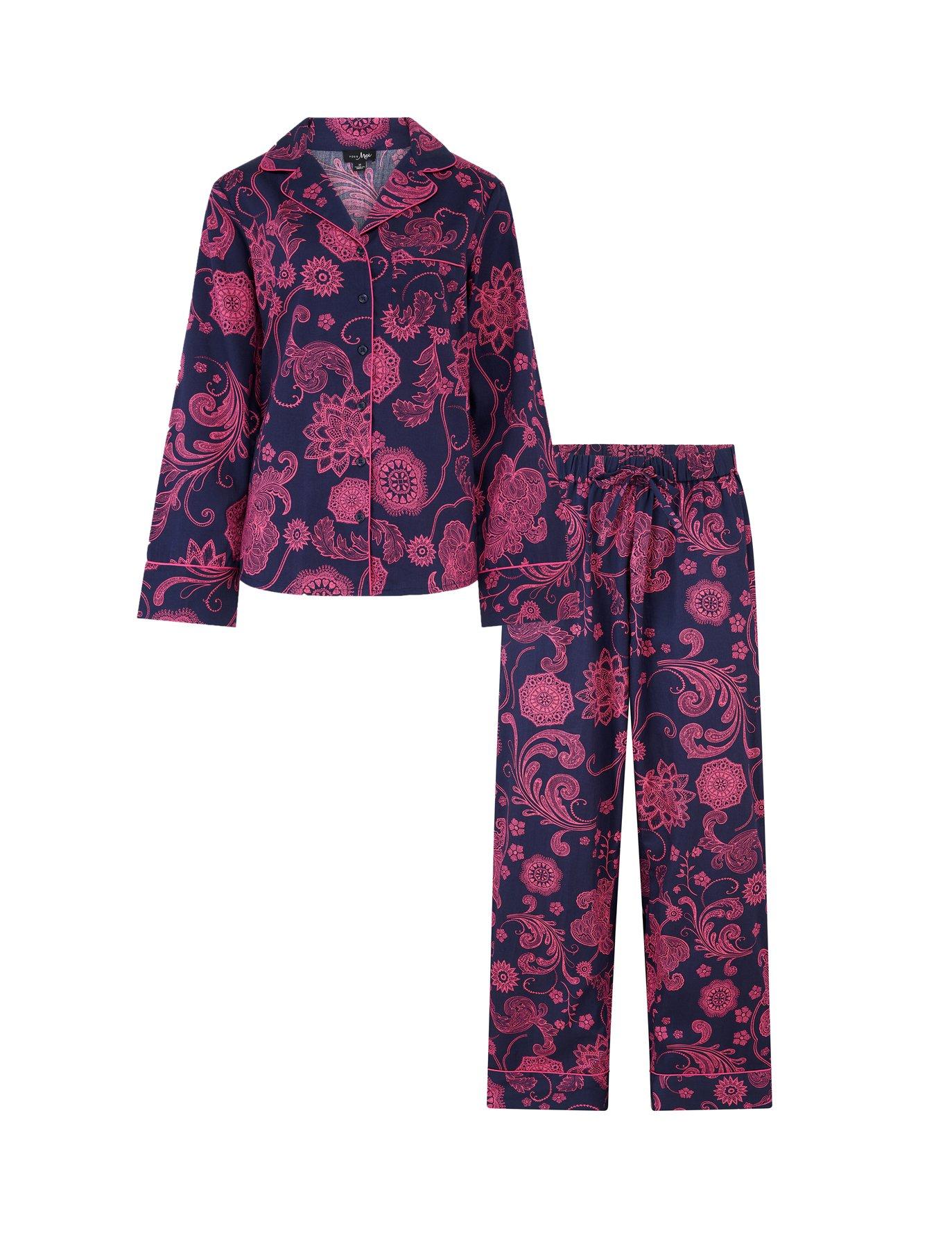 Image 4 of 4 of Pour Moi Pure Cotton Button Through Revere Collar Pyjama Set