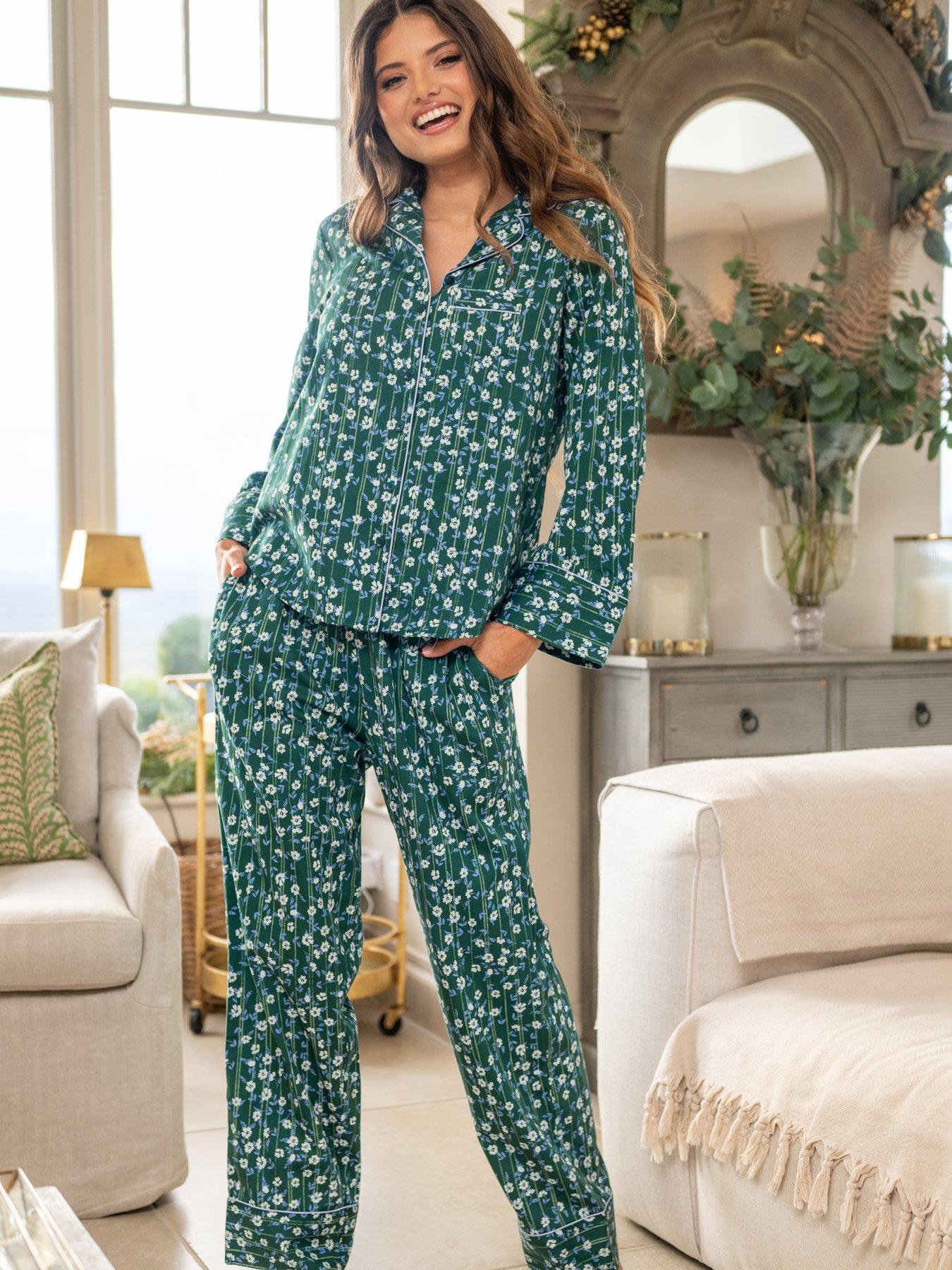 Image 3 of 4 of Pour Moi Pure Cotton Button Through Revere Collar Pyjama Set