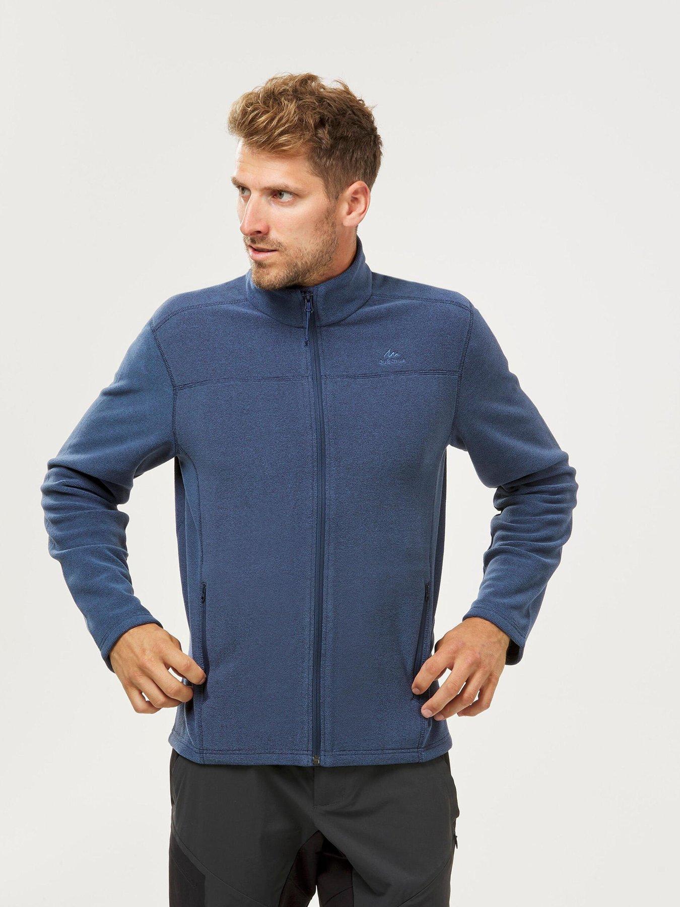 Image 1 of 5 of Decathlon Mens Mountain Hiking Fleece MH100 Full Zip - Blue
