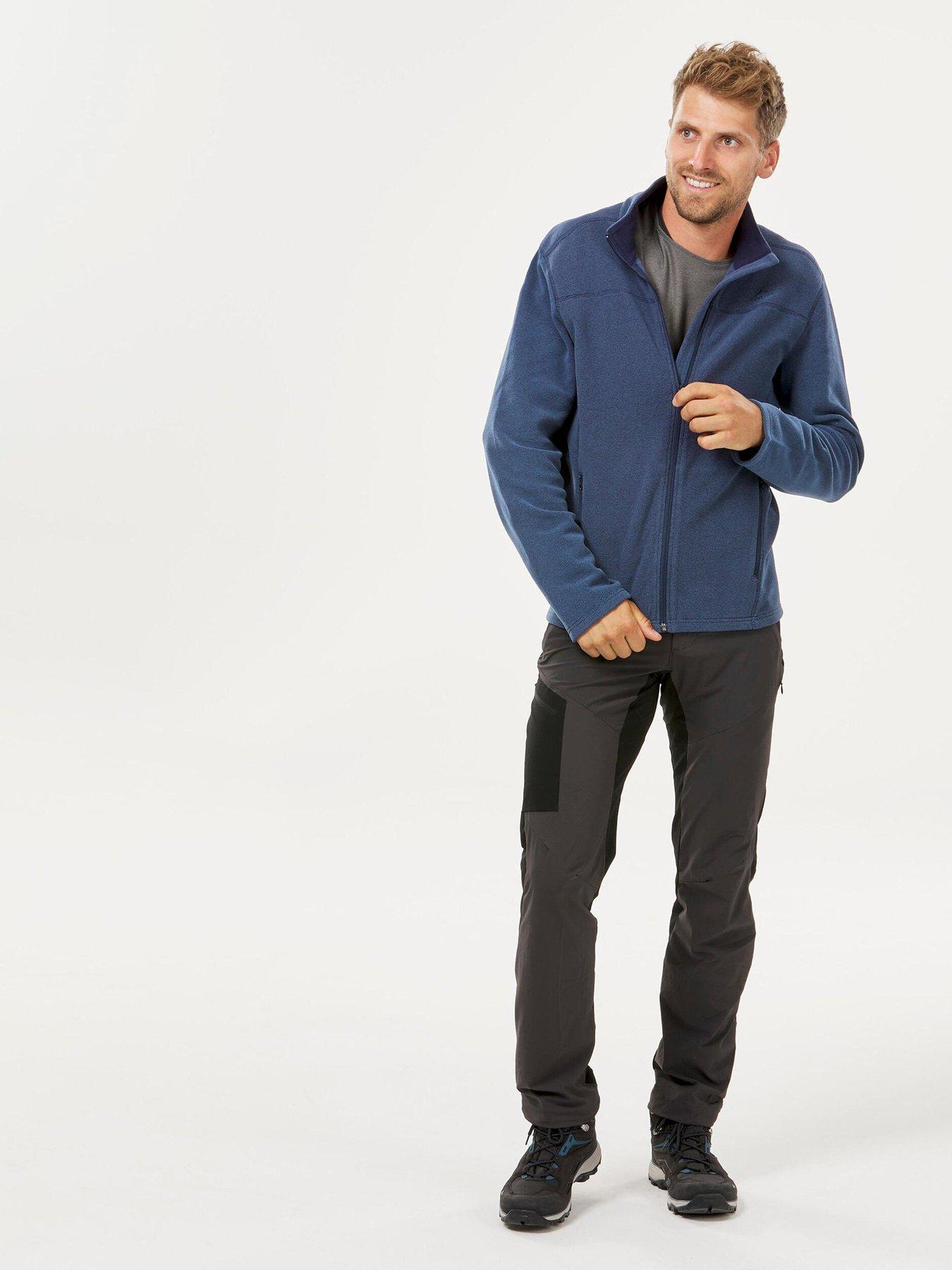 Image 3 of 5 of Decathlon Mens Mountain Hiking Fleece MH100 Full Zip - Blue