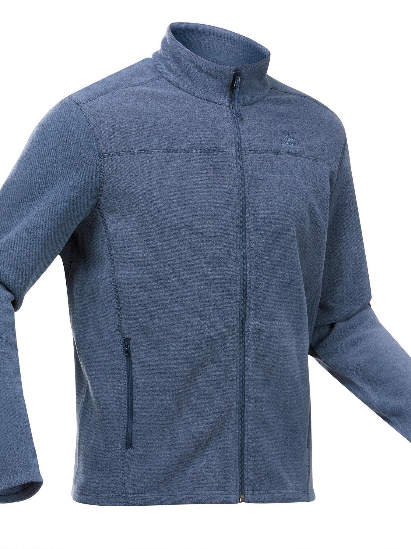 Image 5 of 5 of Decathlon Mens Mountain Hiking Fleece MH100 Full Zip - Blue