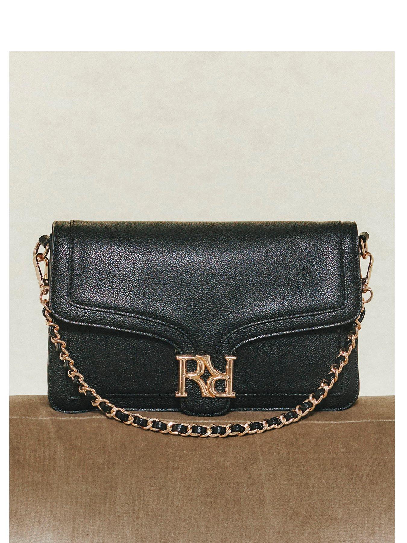 Image 2 of 5 of River Island Rr Flap Front Shoulder Bag - Black