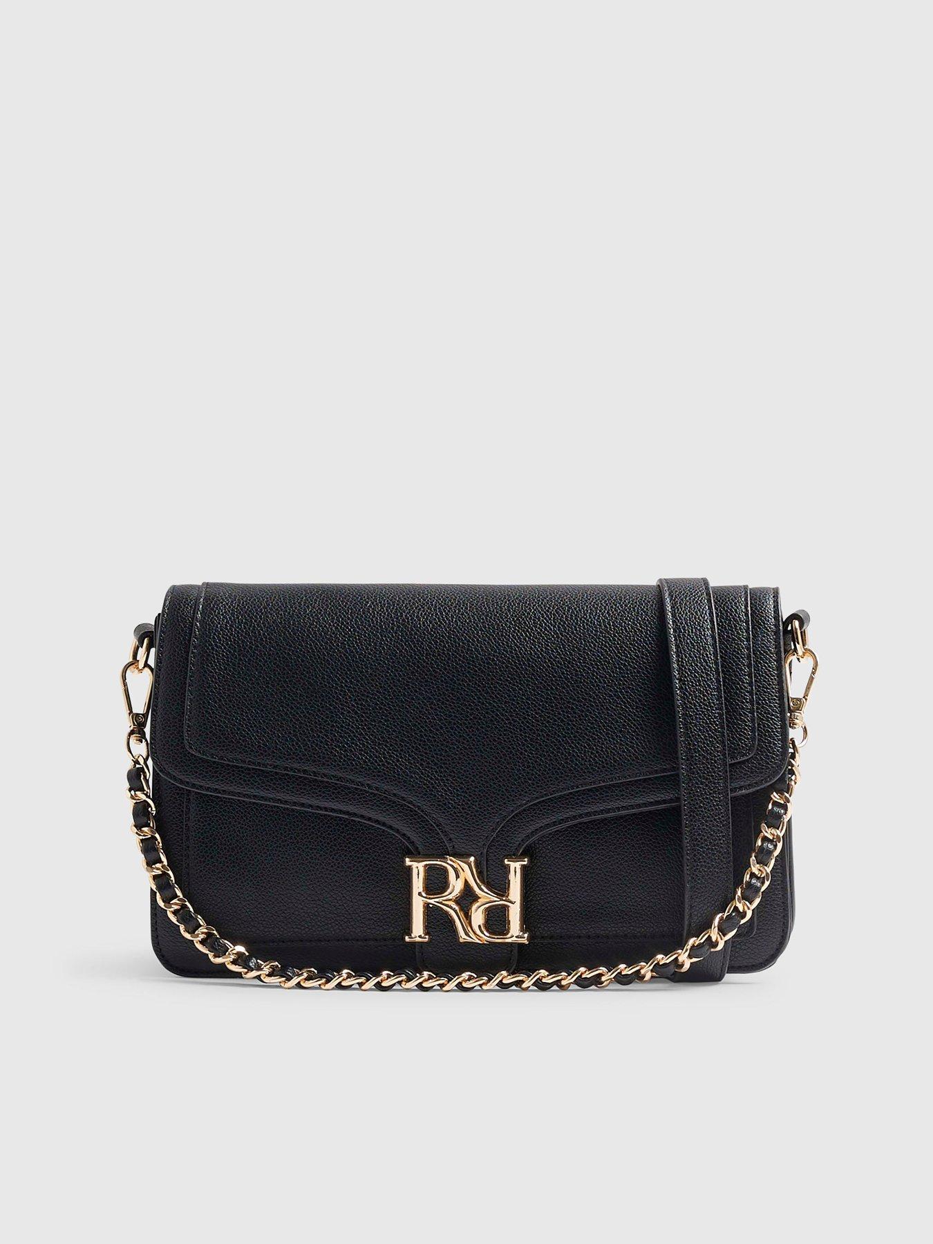 Image 5 of 5 of River Island Rr Flap Front Shoulder Bag - Black