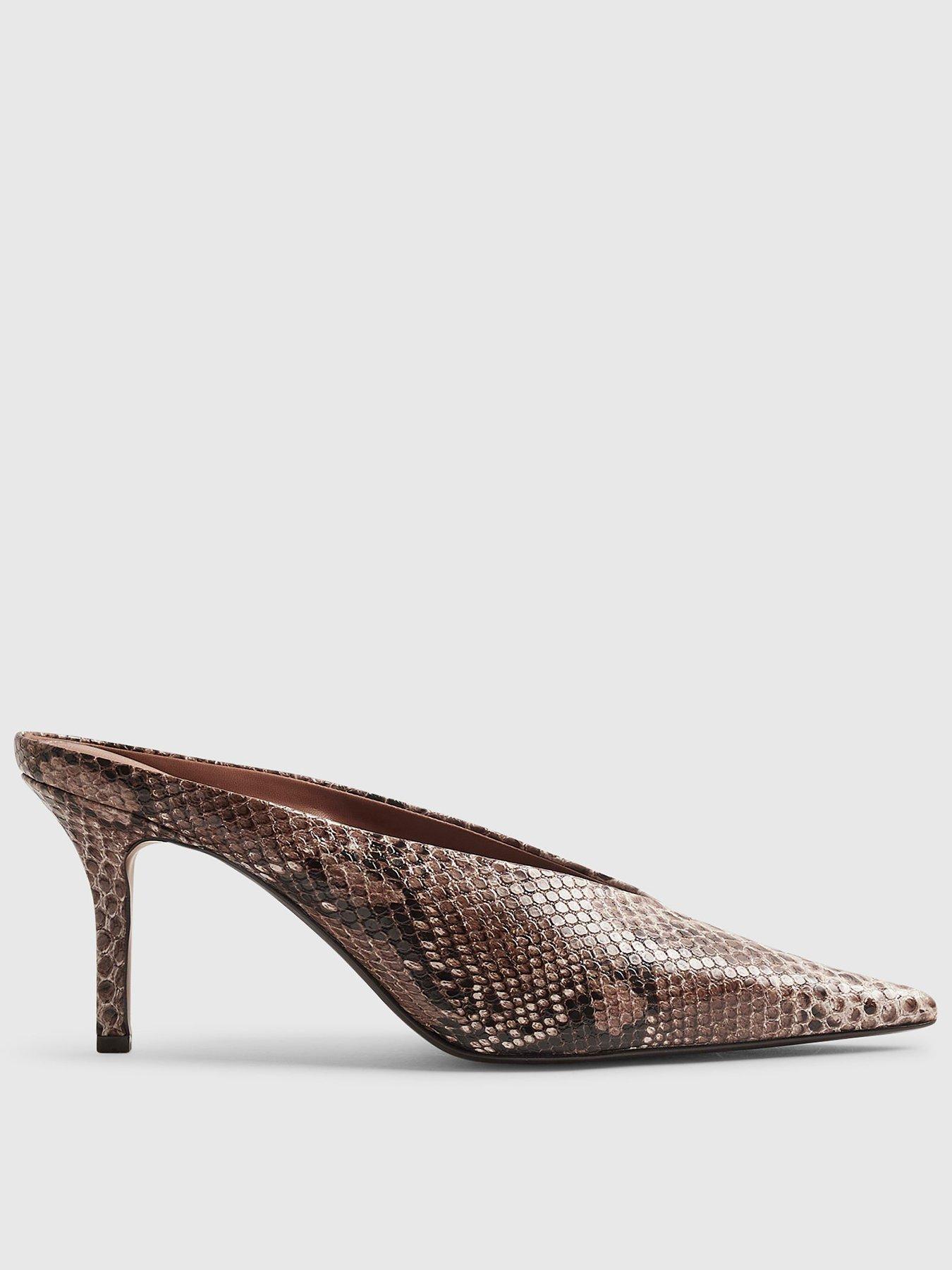 River Island High Throat Mule Court - Pink