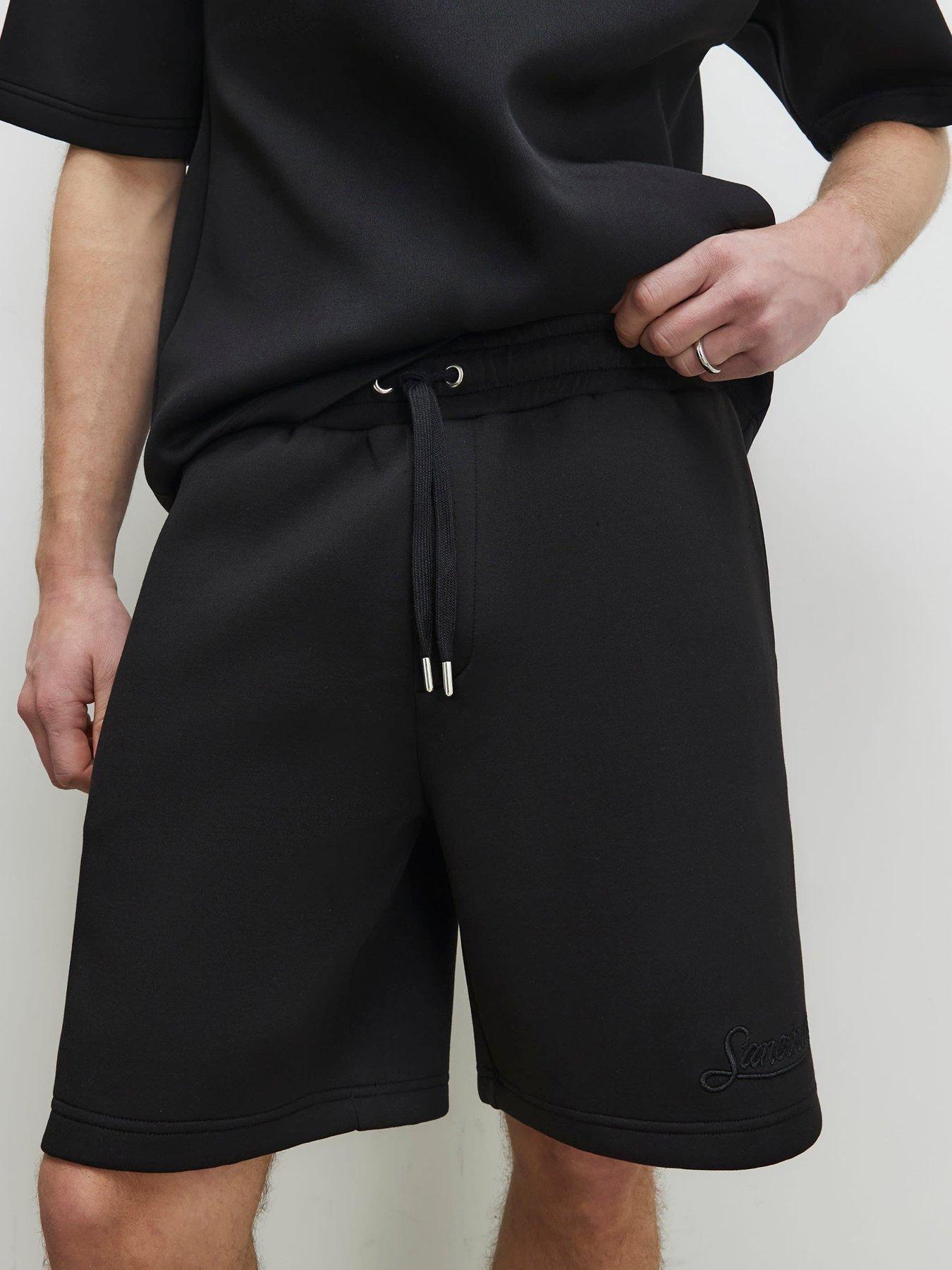River Island Premium Regular Fit Sanctuaire Shorts - Black