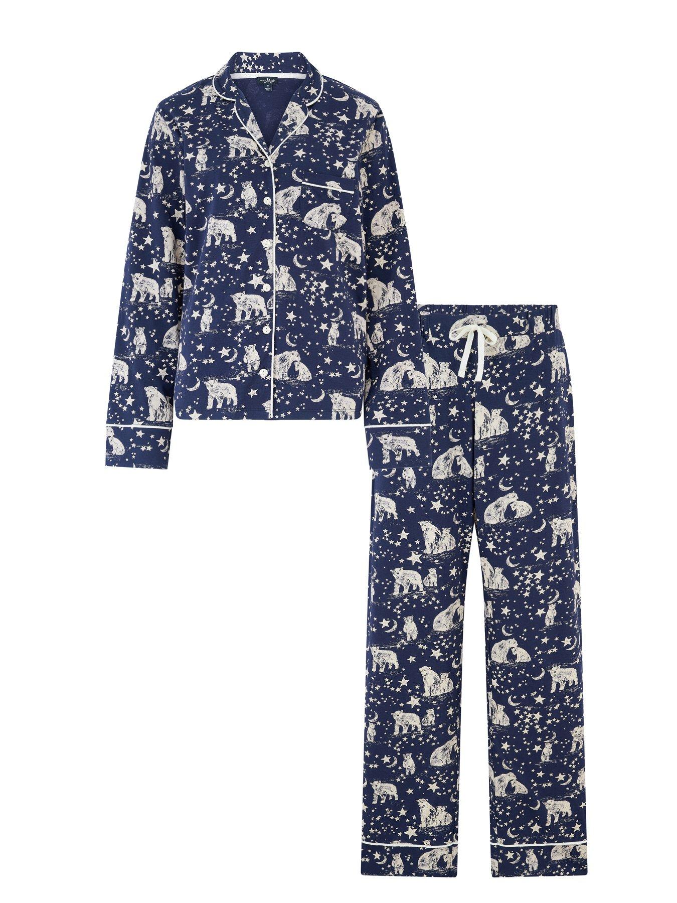 Image 4 of 4 of Pour Moi Printed Cotton Revere Pyjama Set