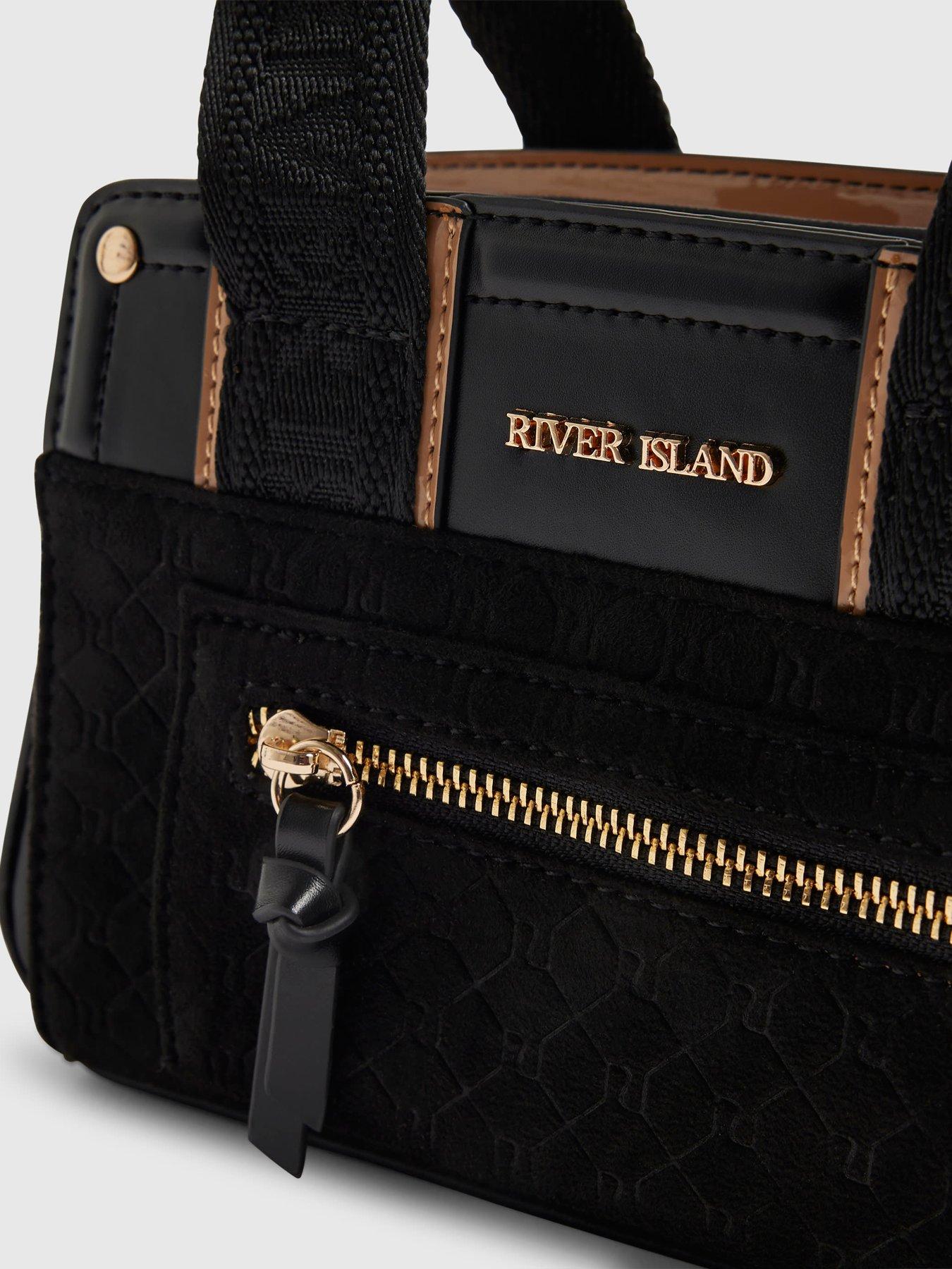 Image 4 of 4 of River Island Webbing Handle Tote Crossbody Bag