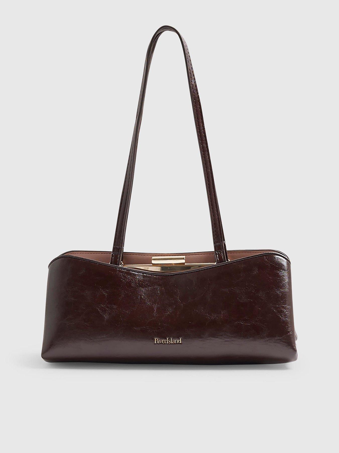 River Island Red Metal Frame Shoulder Bag