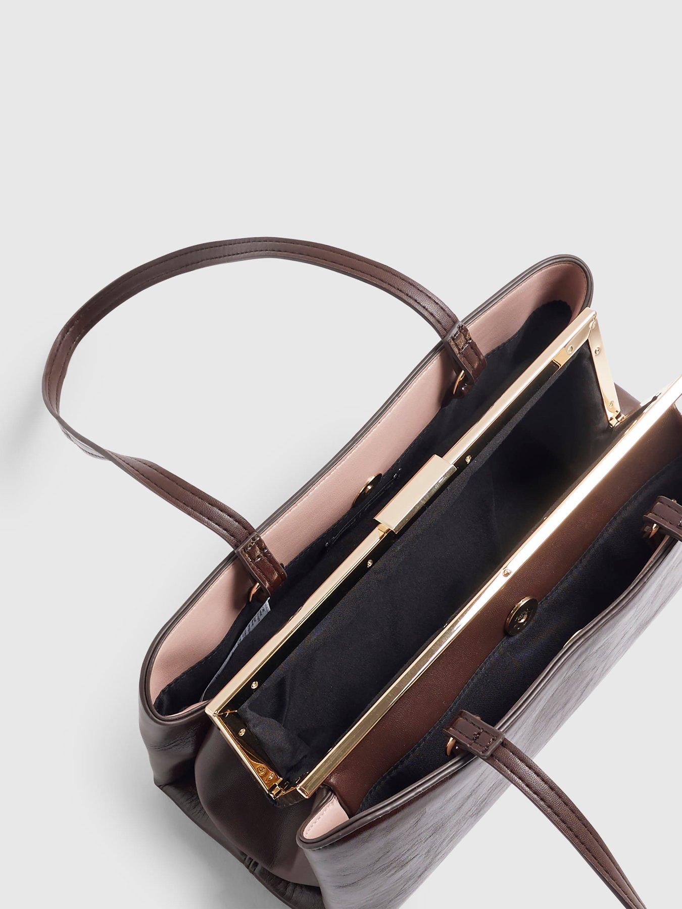 Image 4 of 5 of River Island Red Metal Frame Shoulder Bag