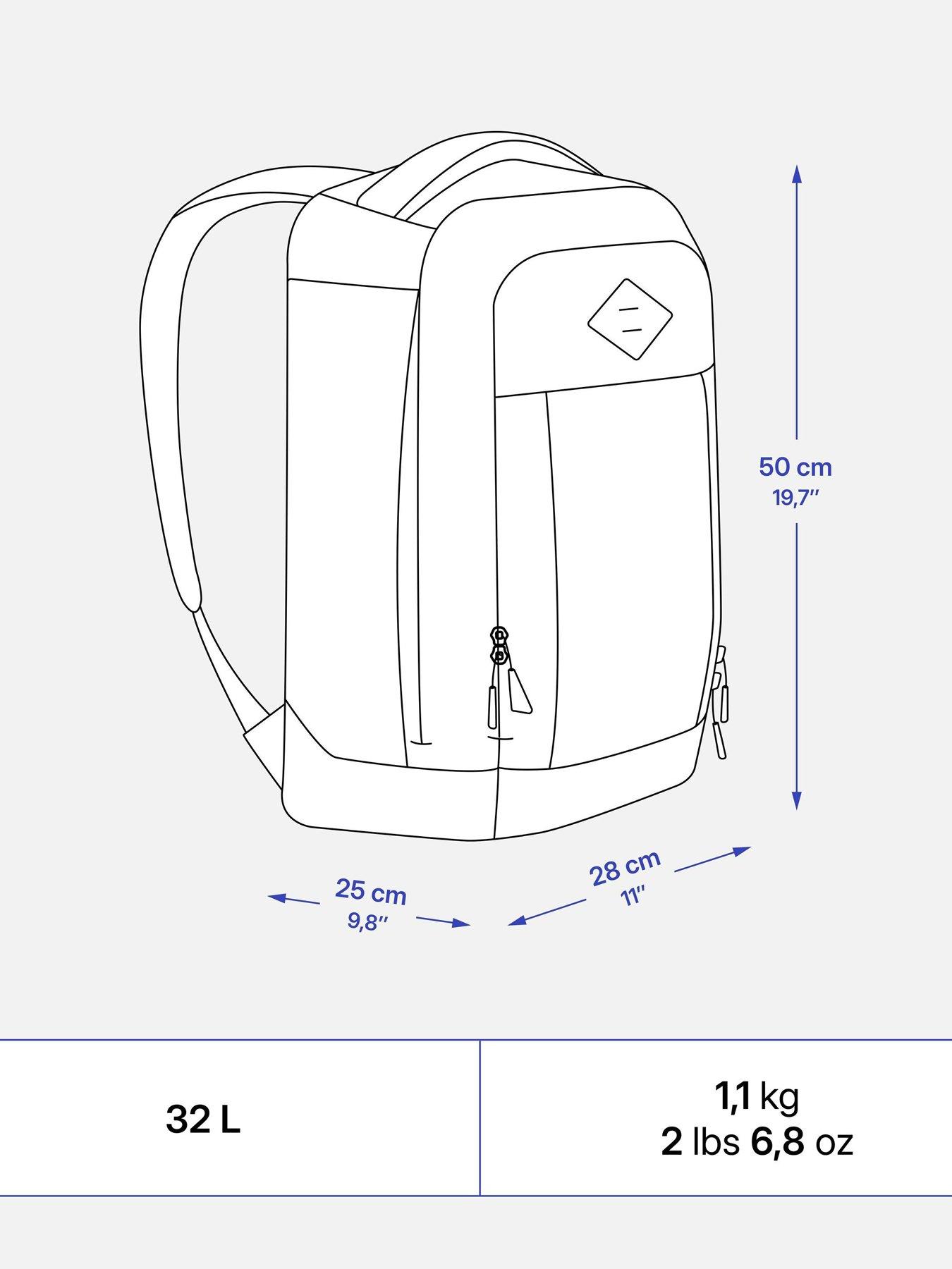 Image 7 of 7 of Decathlon 32 L laptop backpack, Escape 500 - Black