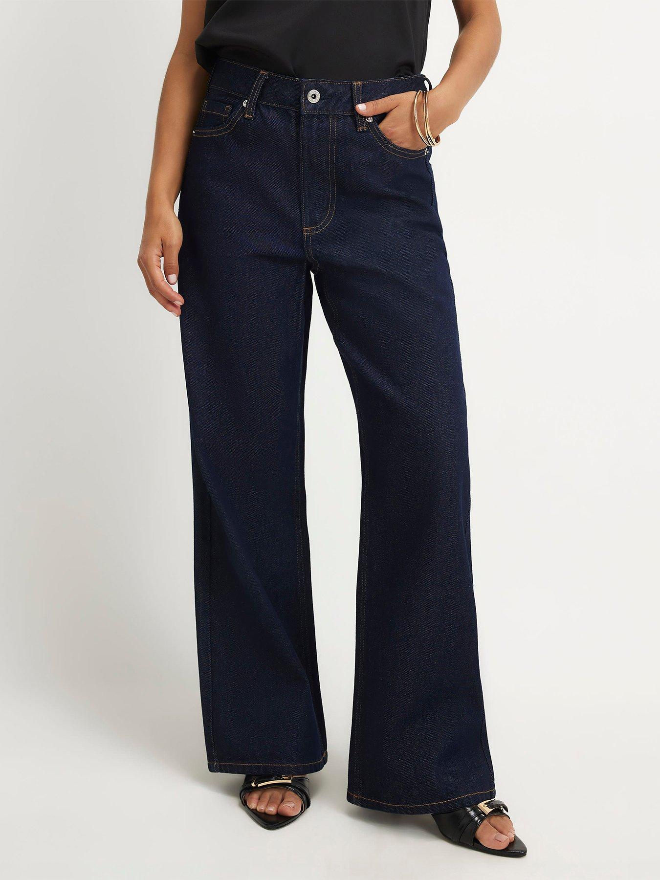 River Island Petite Relaxed Straight Leg Jeans