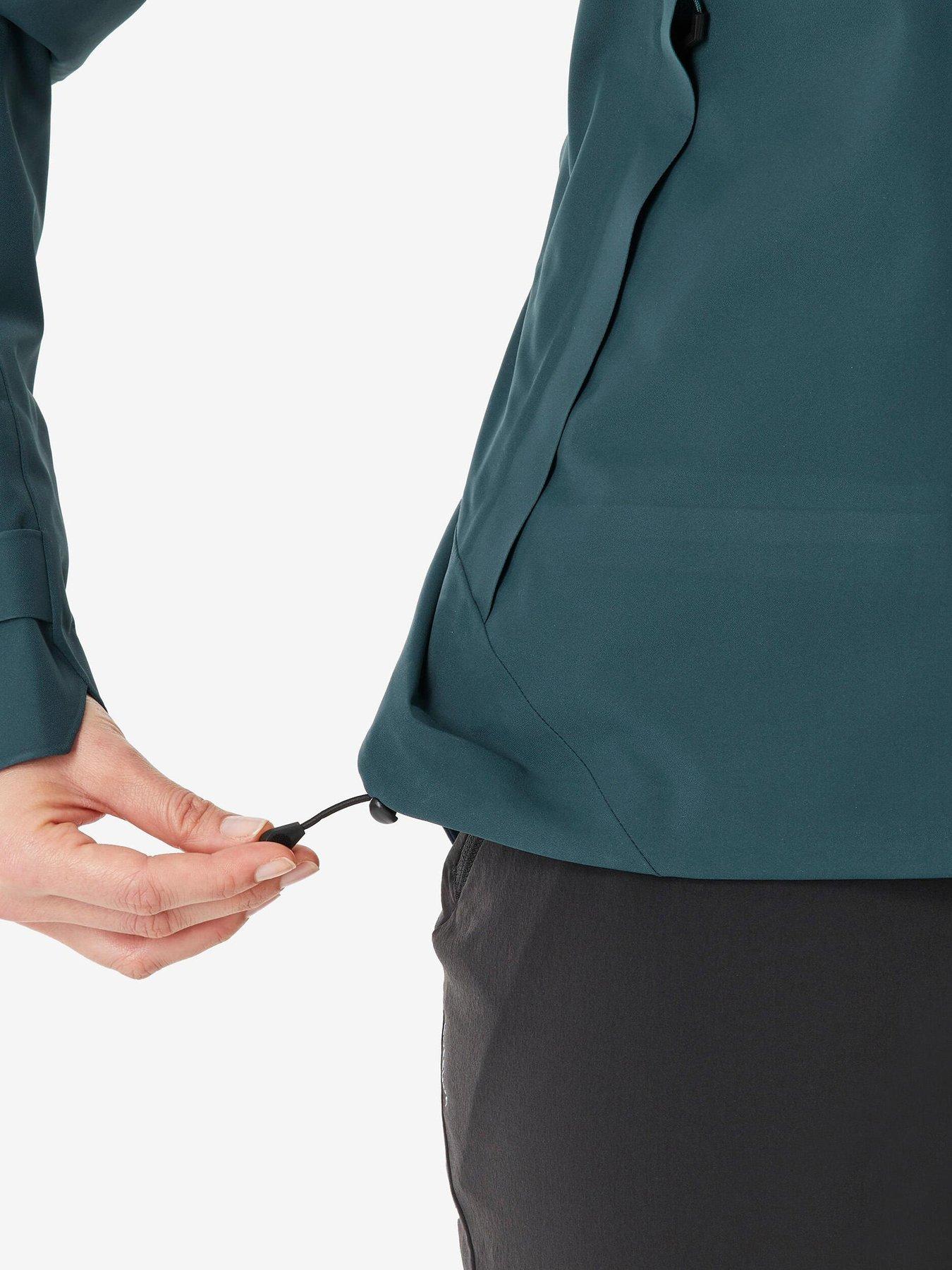 Image 4 of 7 of Decathlon Womens Waterproof Hiking Jacket MH500 - Green