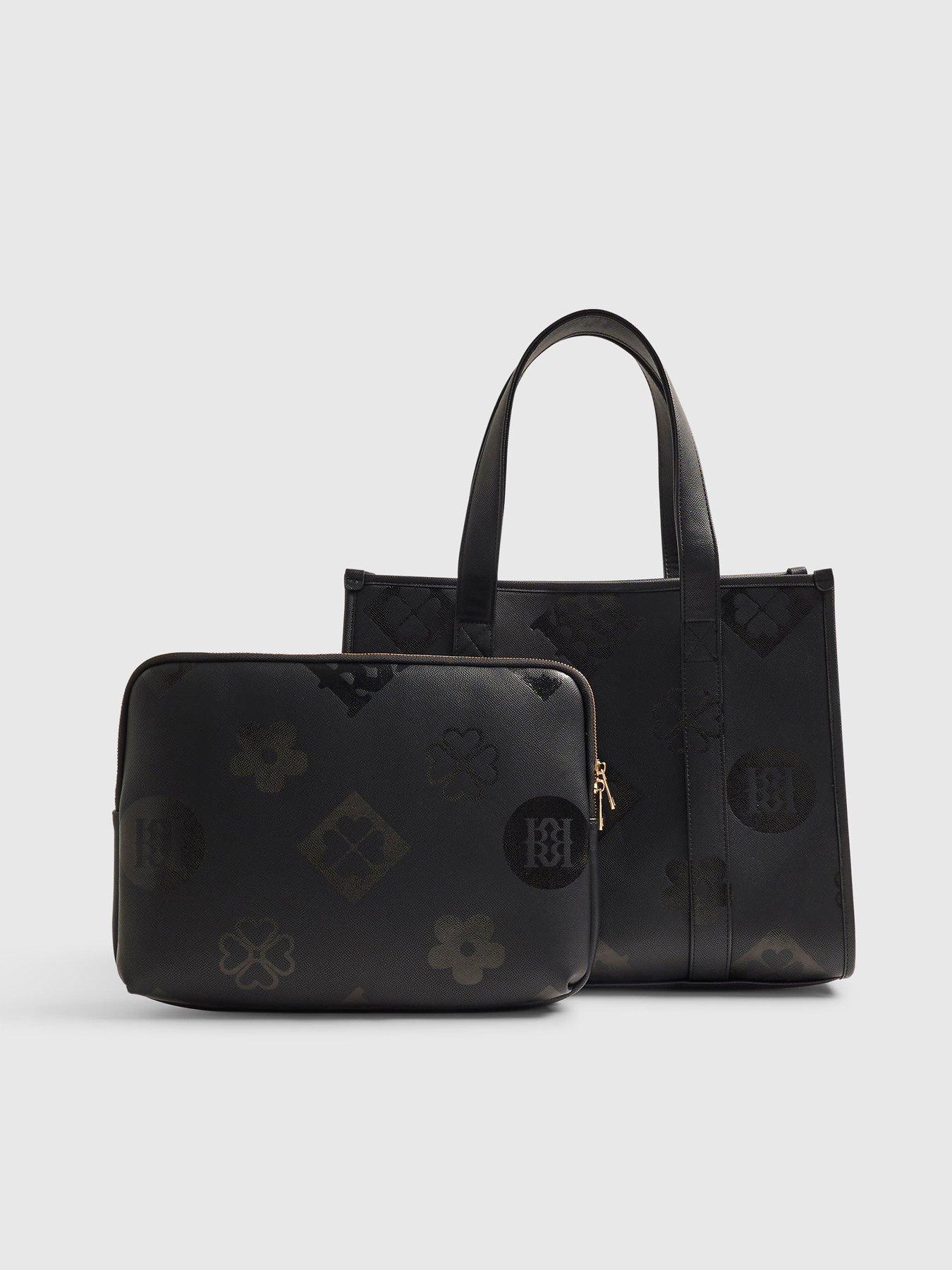 Image 3 of 5 of River Island Logo Embossed Large Tote Bag Set.