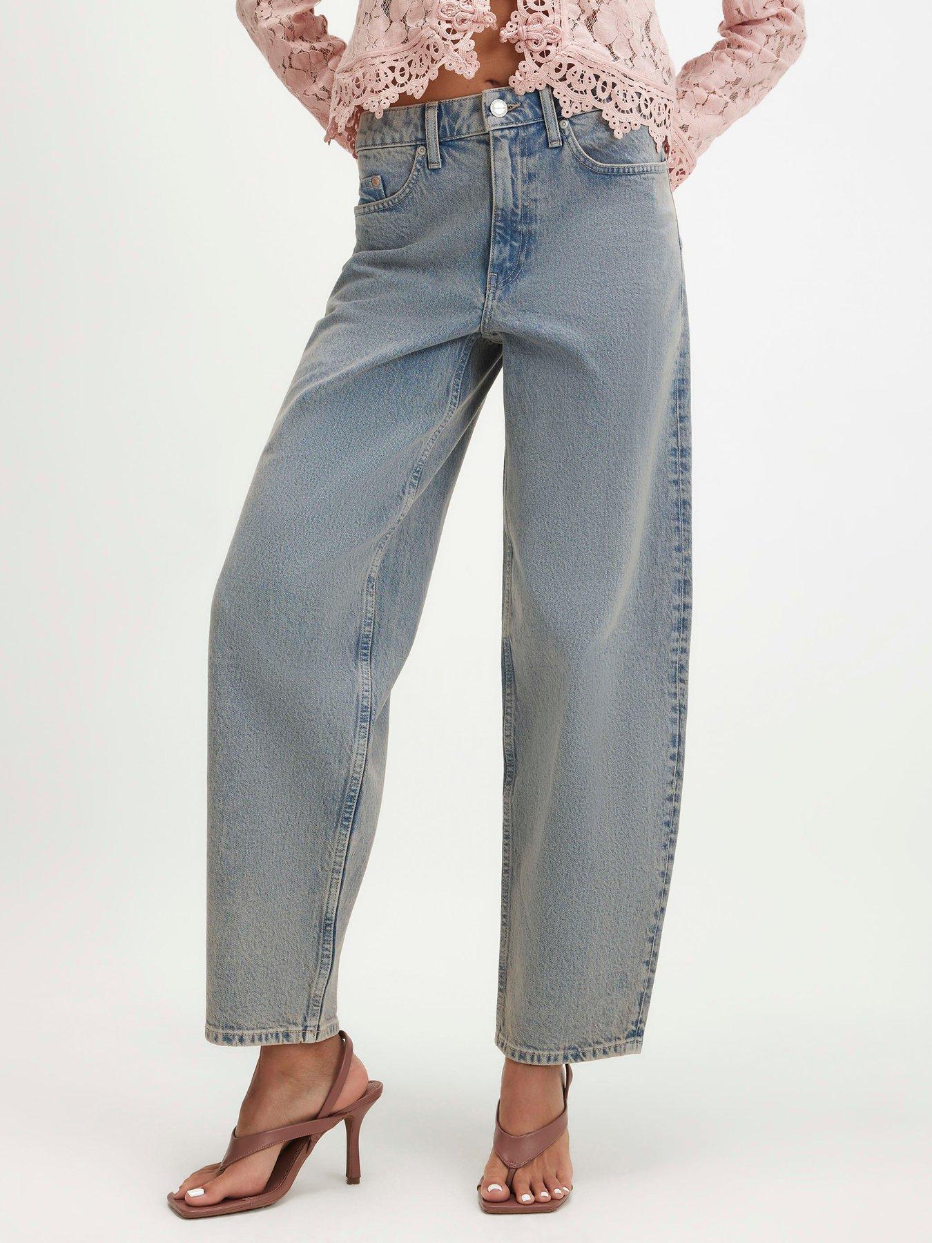 River Island Classic Barrel Leg Jeans.
