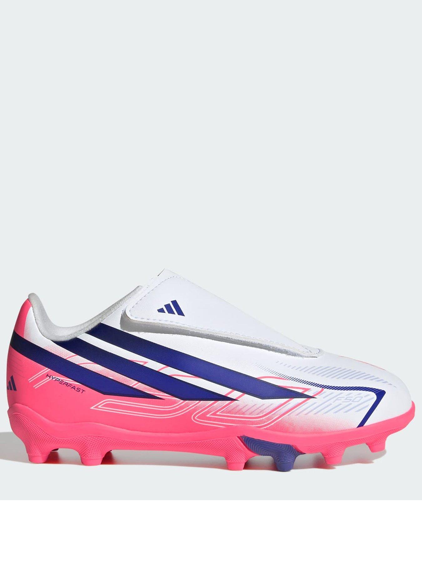 adidas F50 Hyperfast Club Velcro Firm Ground / Multi Ground Football Boots Children.