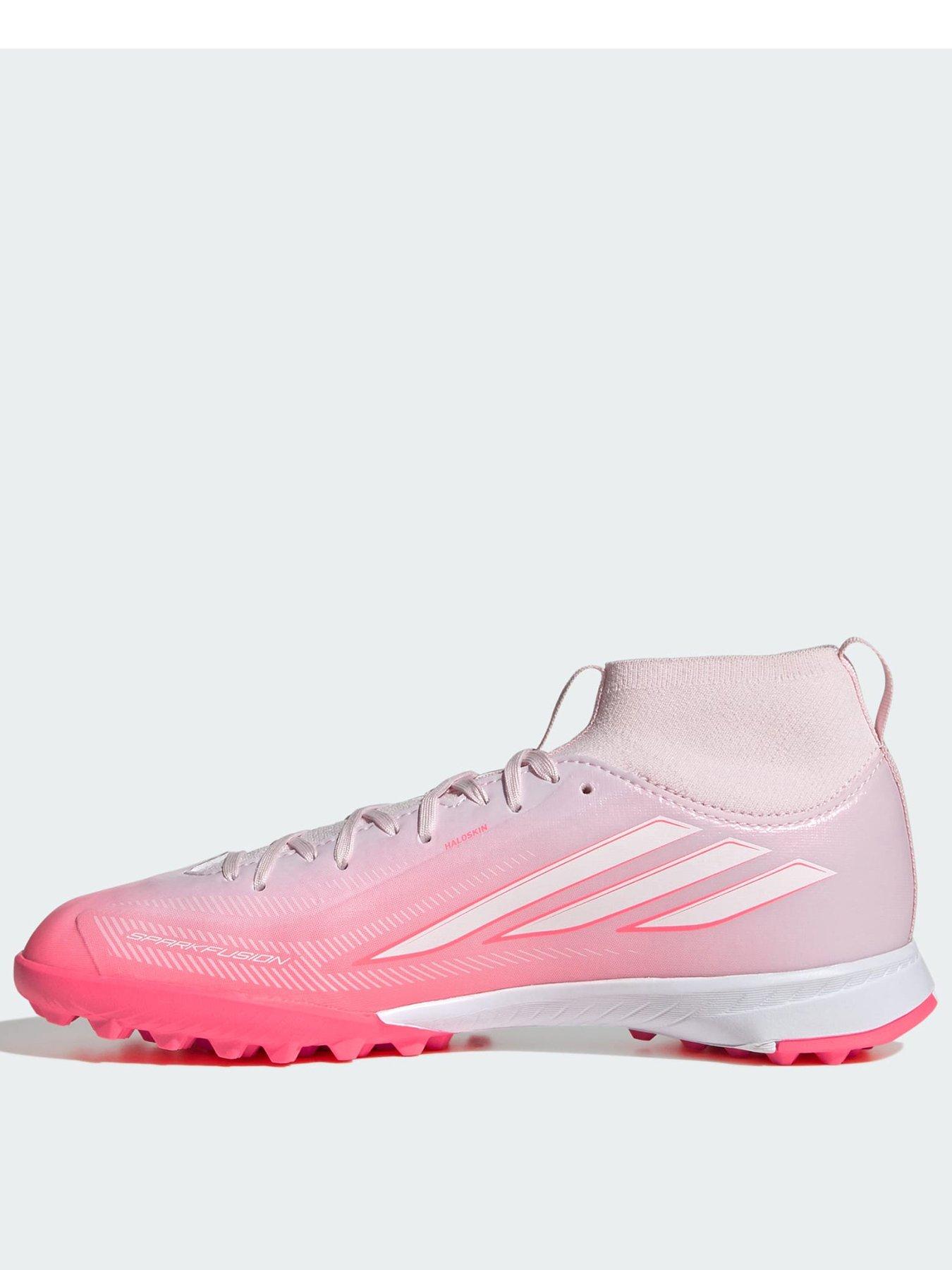 adidas F50 Sparkfusion League Mid Cut Turf Football Boots Kids - Pink