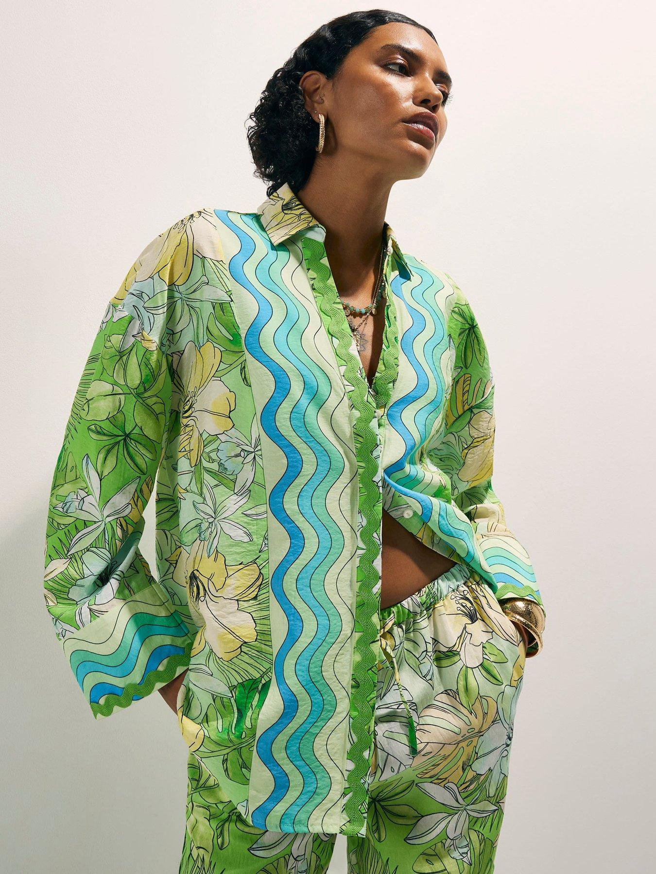 River Island Cotton Tropicana Beach Shirt