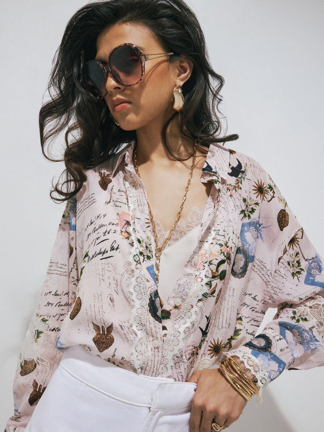River Island Script Print Shirt