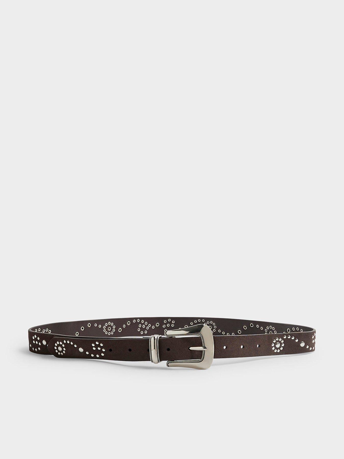 River Island Suede Stud Western Belt