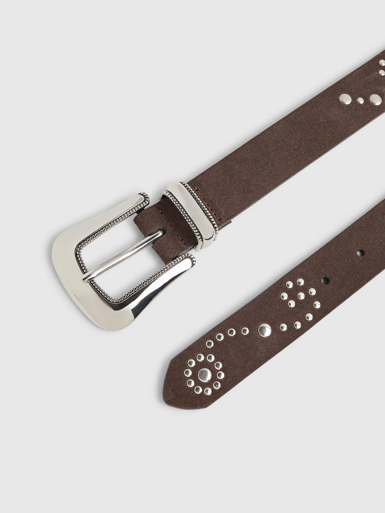 Image 2 of 2 of River Island Suede Stud Western Belt