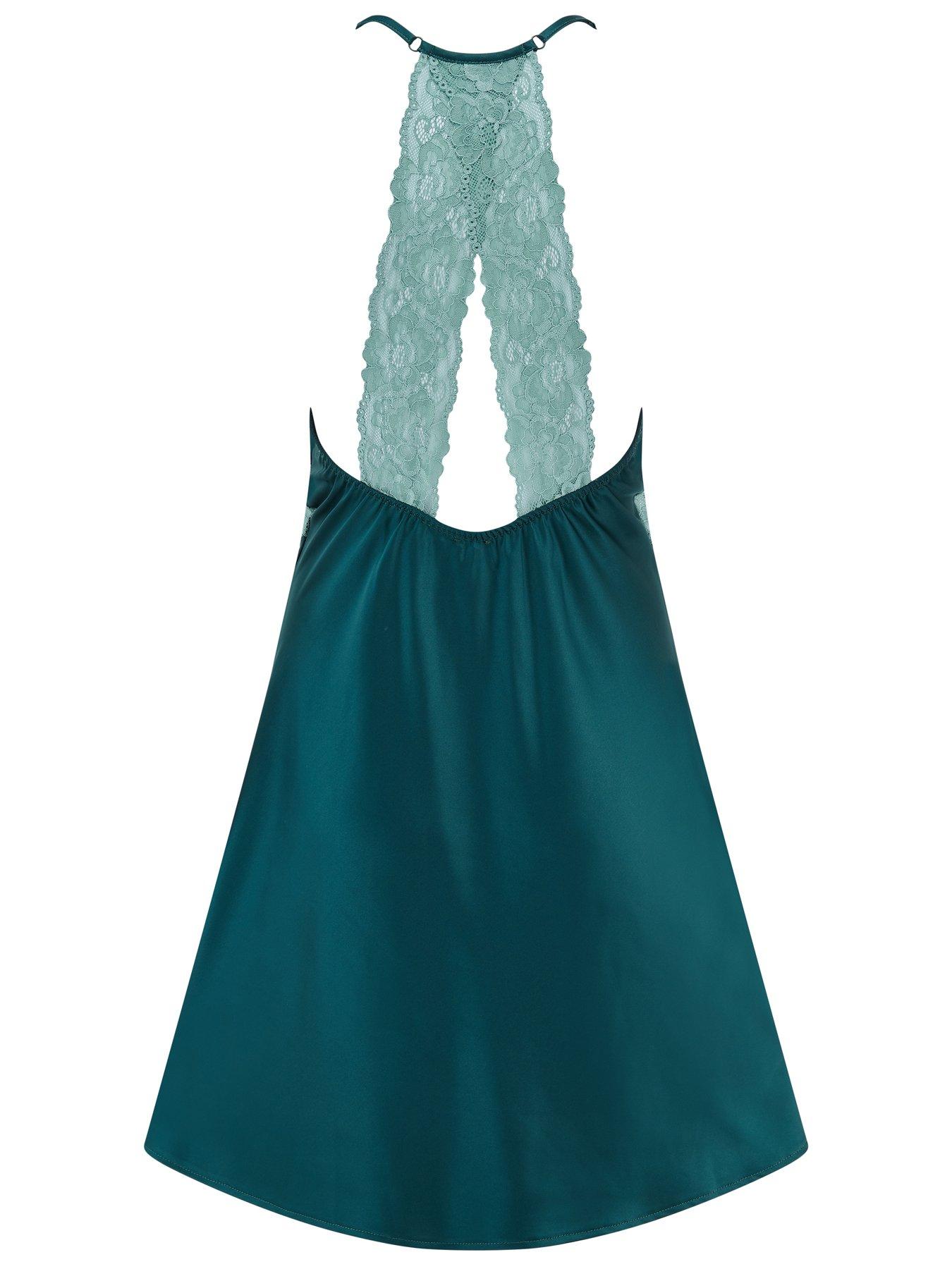 Image 4 of 4 of Pour Moi Dusk Satin Lace Chemise