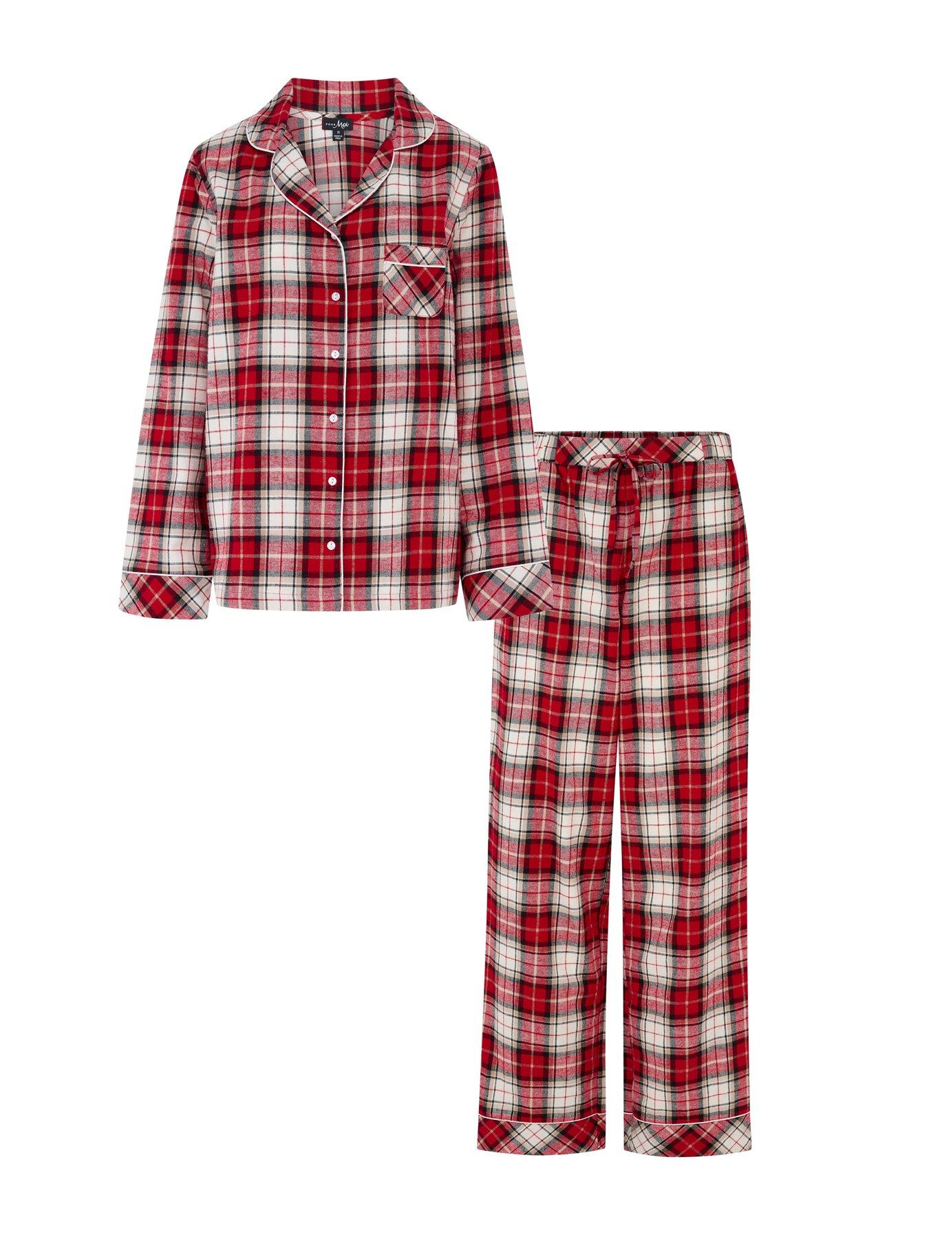 Image 4 of 4 of Pour Moi Cosy Check Brushed Cotton Pyjama Gift Set