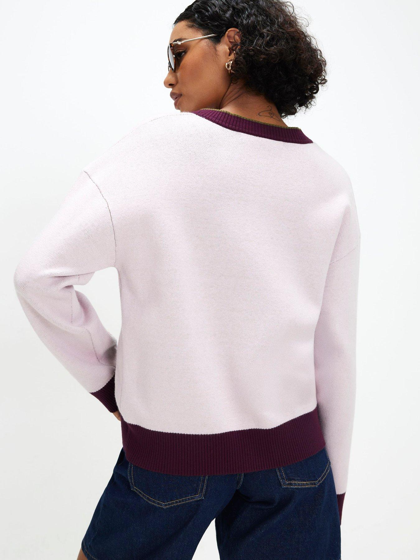 Image 2 of 4 of River Island Novelty Vegetable Cardigan - Pink