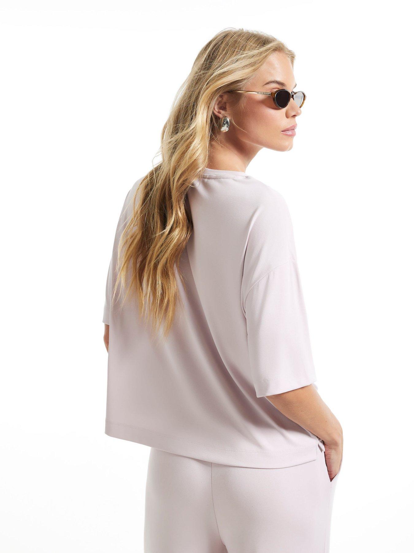 Image 2 of 3 of River Island Soft Touch T-shirt - Pink