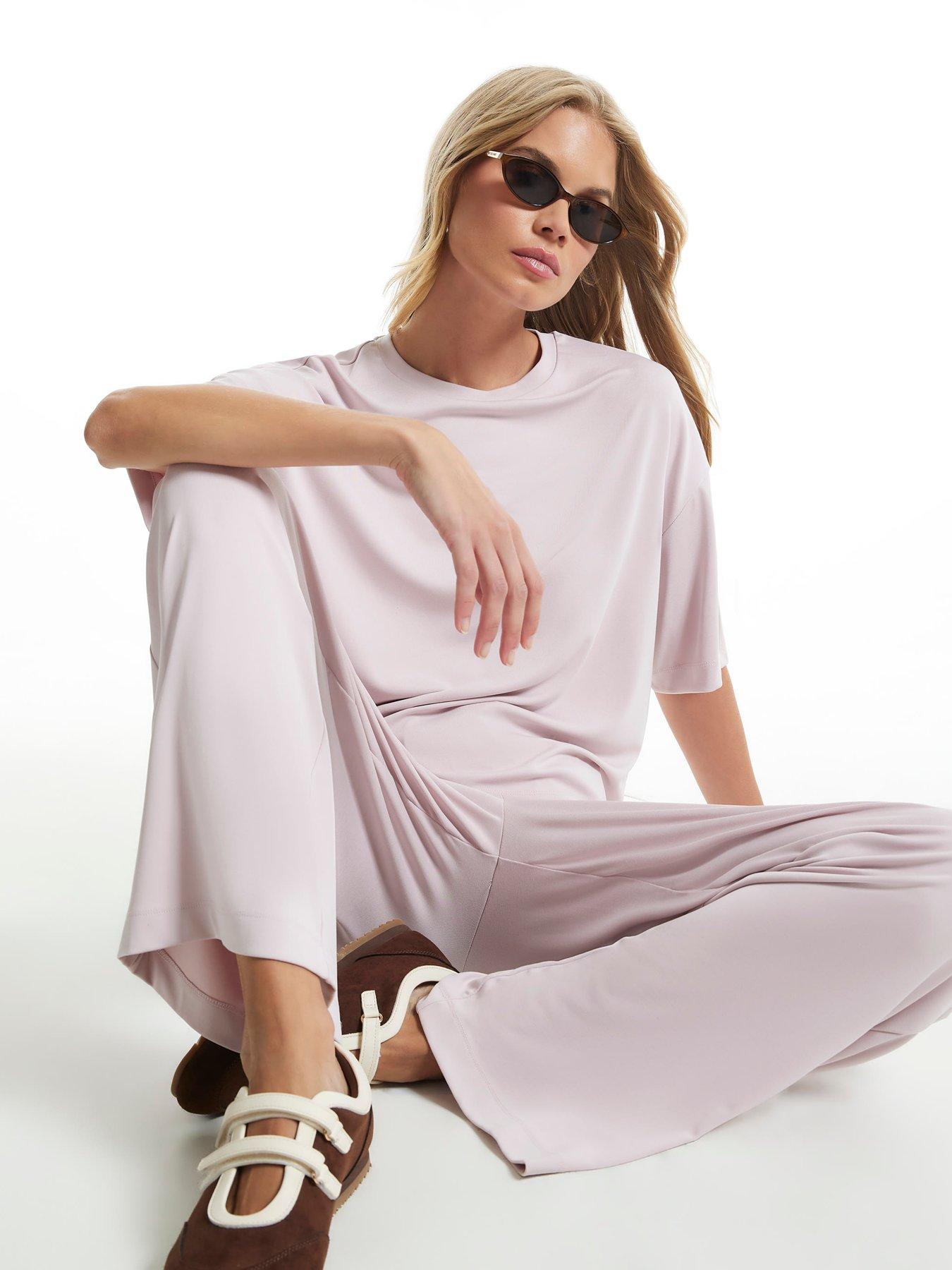 Image 3 of 3 of River Island Soft Touch T-shirt - Pink