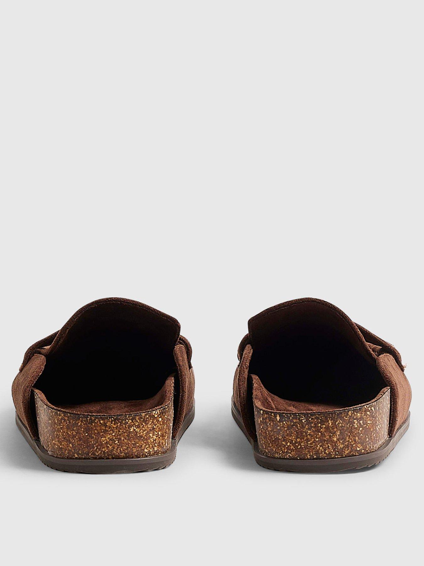 Image 3 of 4 of River Island Clog Mule Loafers - Brown