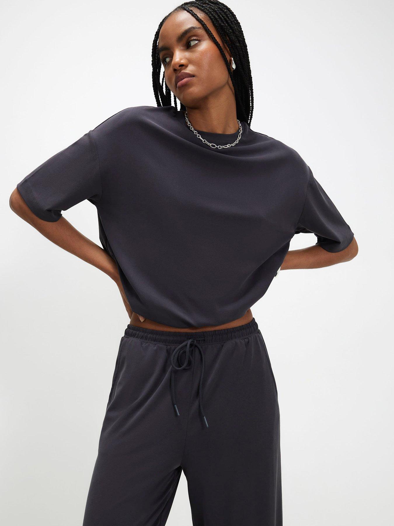 Image 1 of 3 of River Island Soft Touch T-shirt - Grey