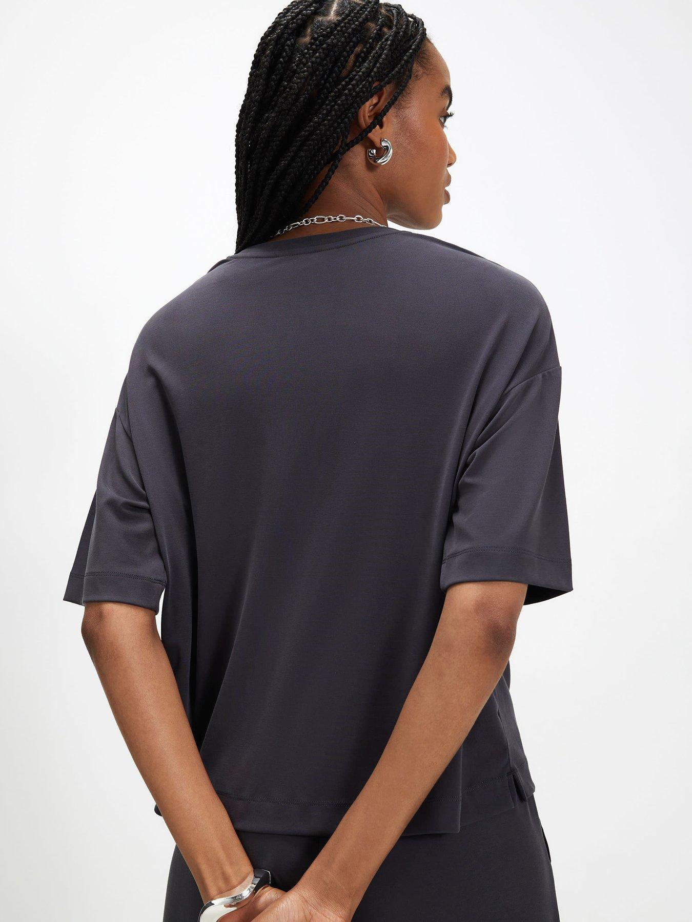 Image 2 of 3 of River Island Soft Touch T-shirt - Grey
