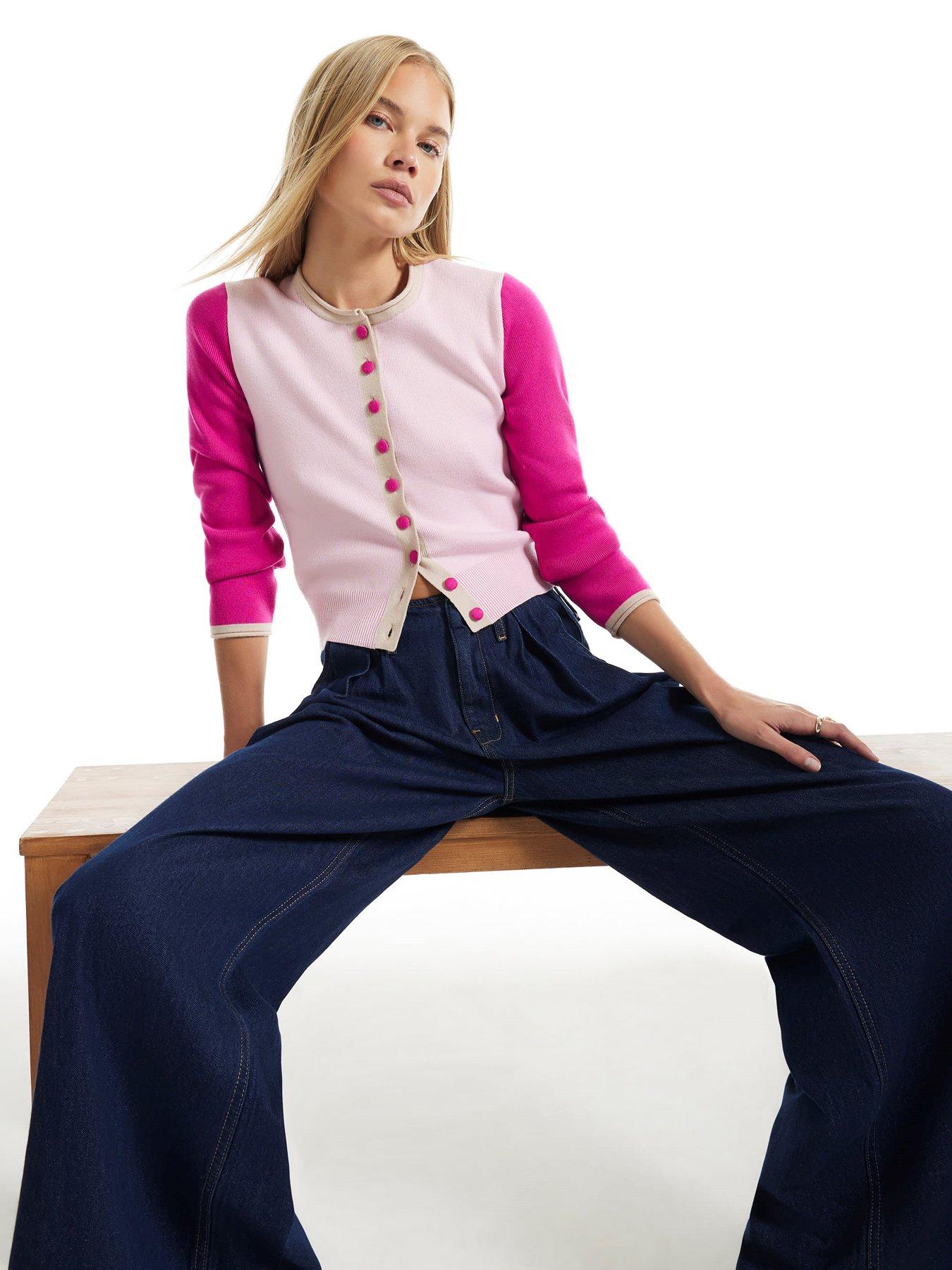Image 4 of 4 of River Island Colour Blocked Cardigan