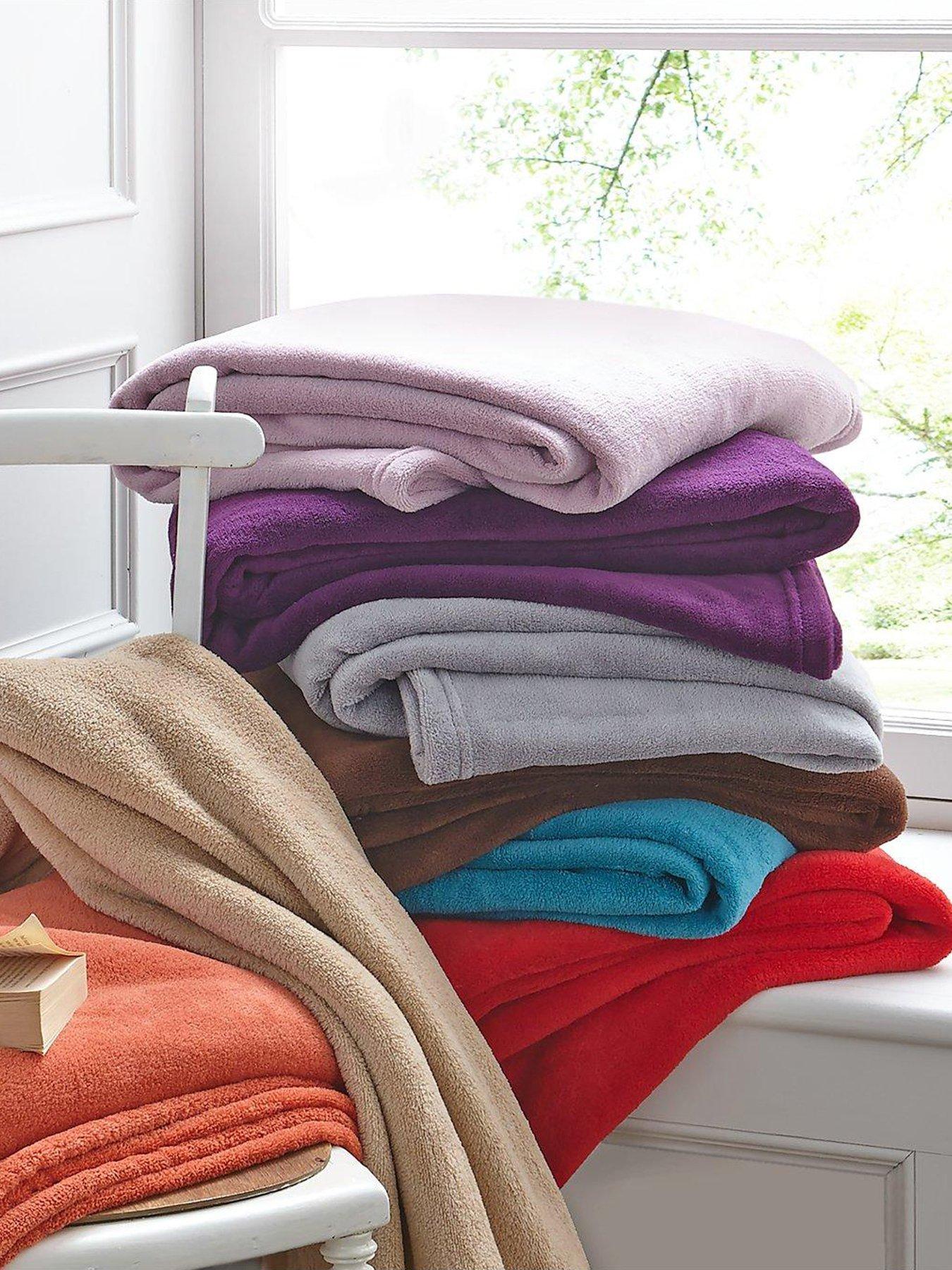 Image 1 of 2 of The Very Collection Micro Fleece Throw