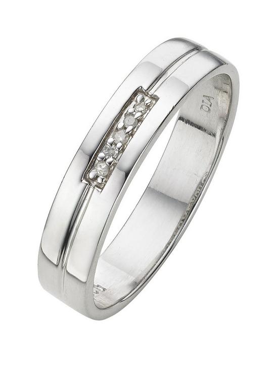 front image of love-gold-9-carat-white-gold-straight-diamond-set-4mm-wedding-band