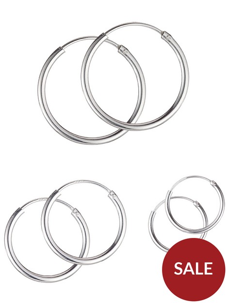 the-love-silver-collection-sterling-silver-set-of-3-hoop-earrings