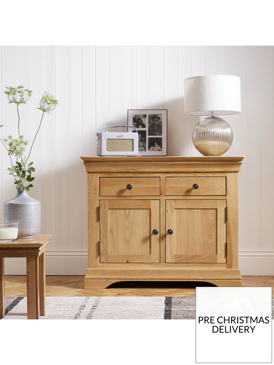 stillFront image of luxe-collection---constance-oak-ready-assembled-compact-sideboard