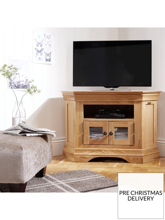 stillFront image of luxe-collection-constance-oak-ready-assembled-corner-tv-unit-fits-up-to-50-inch-tv