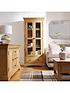  image of luxe-collection-constance-oak-ready-assembled-glass-door-display-cabinet