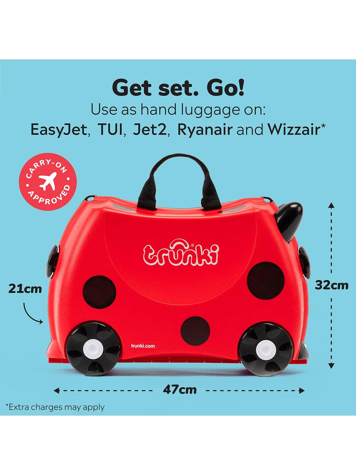 Image 6 of 8 of trunki Ride-On Suitcase - Harley the Ladybug