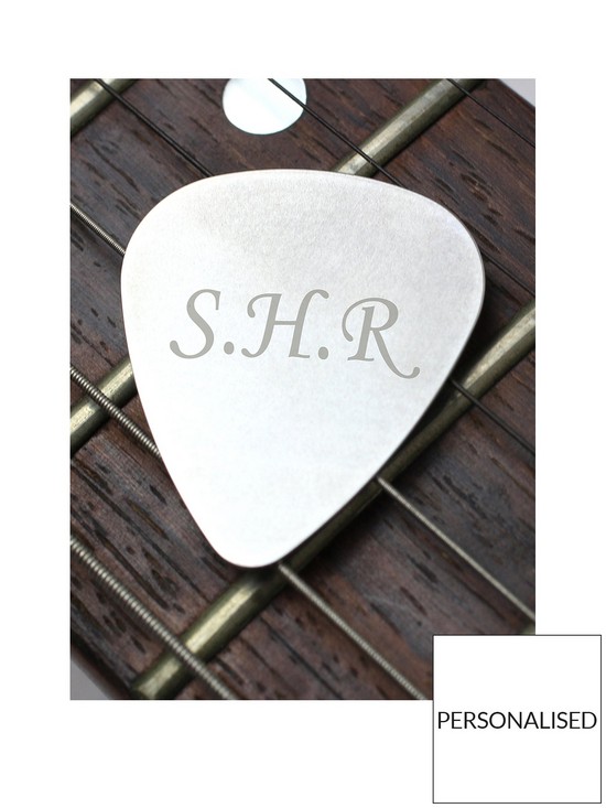 front image of the-personalised-memento-company-personalised-silver-guitar-plectrum