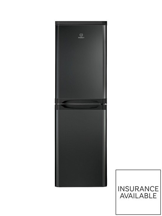 front image of indesit-ibd5517b1-55cm-wide-fridge-freezer-black